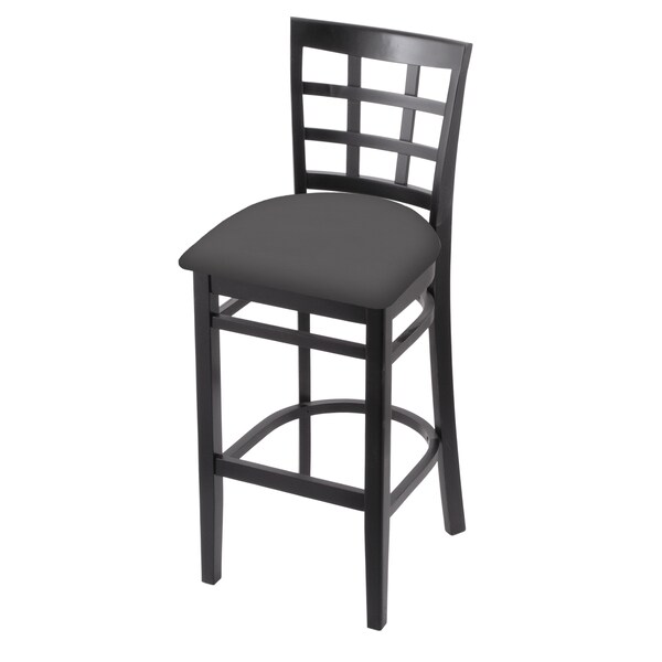 25" Counter Stool, Black Finish, Canter Storm Seat
